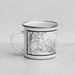 Left View Custom Mammoth Lakes California Map Enamel Mug in Classic