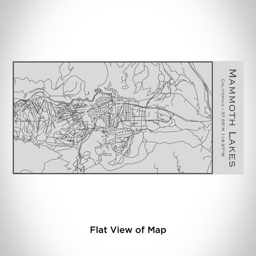 Rendered View of Mammoth Lakes California Map Engraving on 17oz Stainless Steel Insulated Cola Bottle