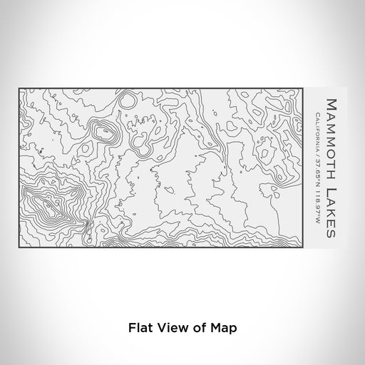 Rendered View of Mammoth Lakes California Map Engraving on 17oz Stainless Steel Insulated Cola Bottle in White