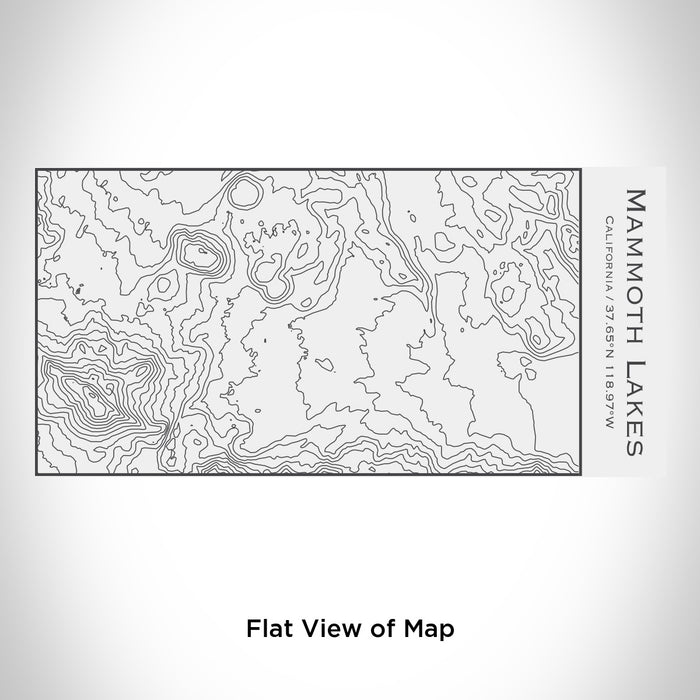 Rendered View of Mammoth Lakes California Map Engraving on 17oz Stainless Steel Insulated Cola Bottle in White