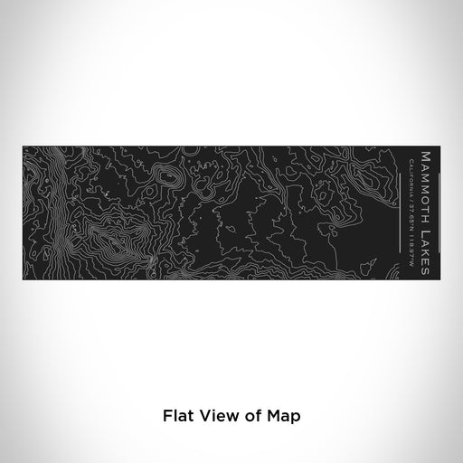 Rendered View of Mammoth Lakes California Map Engraving on 10oz Stainless Steel Insulated Cup with Sliding Lid in Black
