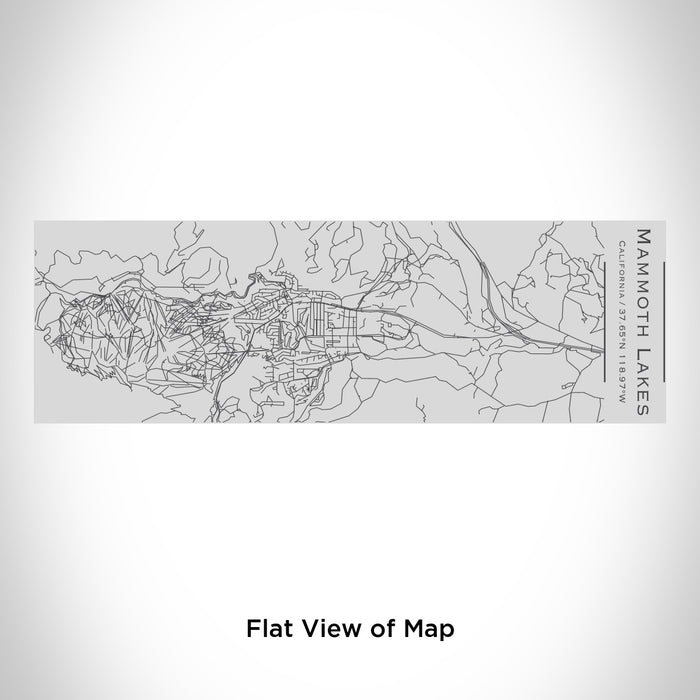 Rendered View of Mammoth Lakes California Map Engraving on 10oz Stainless Steel Insulated Cup with Sipping Lid
