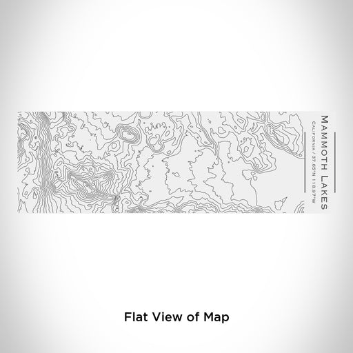 Rendered View of Mammoth Lakes California Map Engraving on 10oz Stainless Steel Insulated Cup with Sliding Lid in White