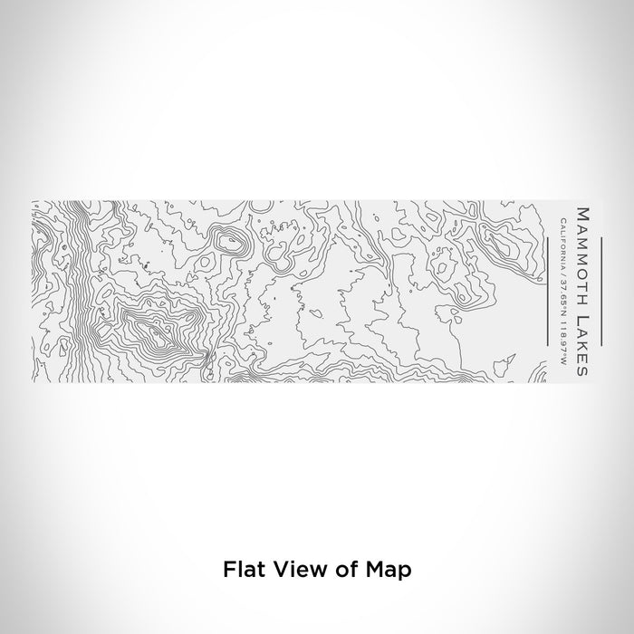 Rendered View of Mammoth Lakes California Map Engraving on 10oz Stainless Steel Insulated Cup with Sliding Lid in White