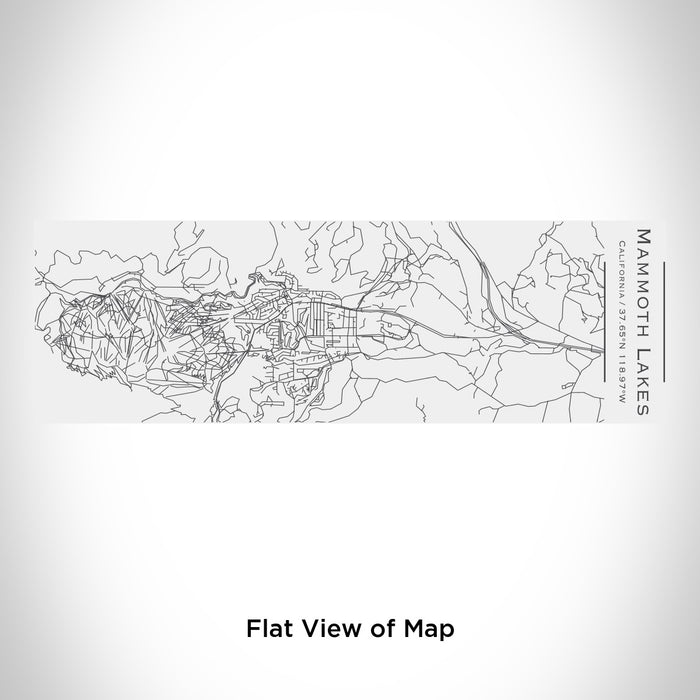 Rendered View of Mammoth Lakes California Map Engraving on 10oz Stainless Steel Insulated Cup with Sliding Lid in White