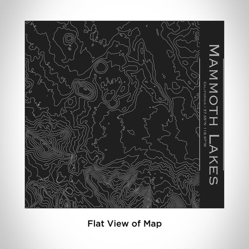 Rendered View of Mammoth Lakes California Map Engraving on 17oz Stainless Steel Insulated Tumbler in Black