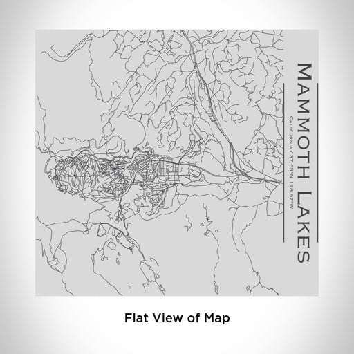 Rendered View of Mammoth Lakes California Map Engraving on 17oz Stainless Steel Insulated Tumbler