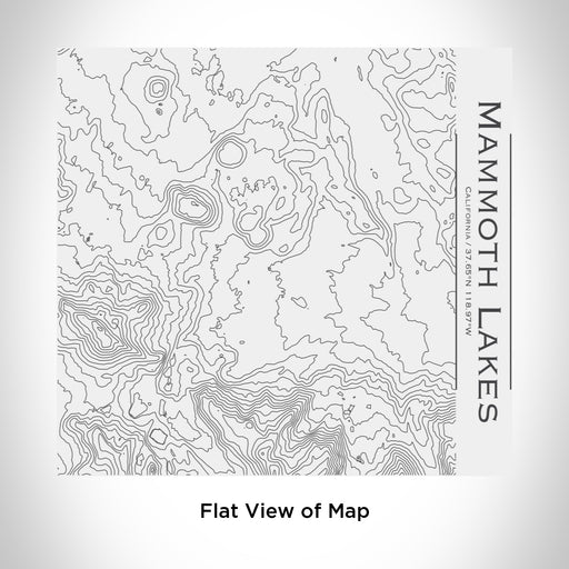 Rendered View of Mammoth Lakes California Map Engraving on 17oz Stainless Steel Insulated Tumbler in White