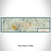Flat View of Map Custom Mammoth Lakes California Map Enamel Mug in Woodblock