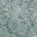 Manchester England Map Print in Afternoon Style Zoomed In Close Up Showing Details