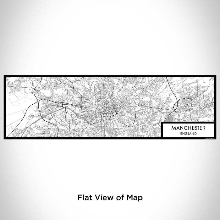 Flat View of Map Custom Manchester England Map Enamel Mug in Classic