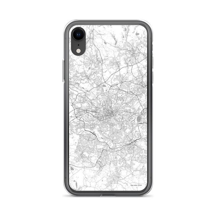 Custom Manchester England Map Phone Case in Classic