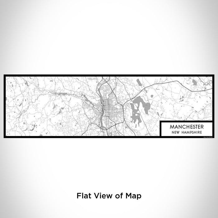 Flat View of Map Custom Manchester New Hampshire Map Enamel Mug in Classic