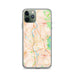 Custom Manchester New Hampshire Map Phone Case in Watercolor