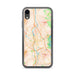 Custom Manchester New Hampshire Map Phone Case in Watercolor