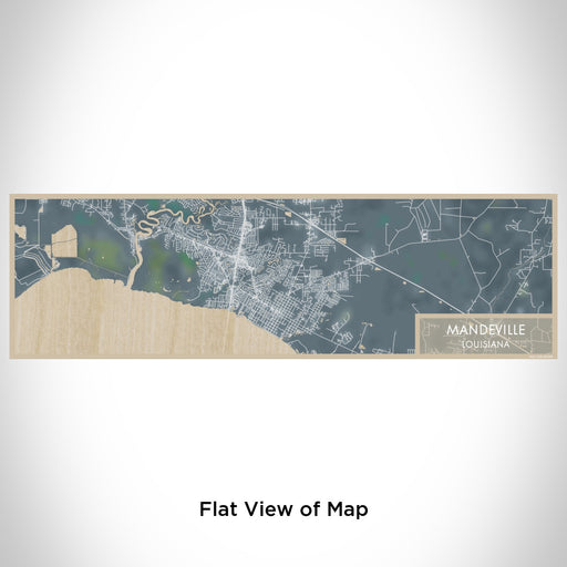 Flat View of Map Custom Mandeville Louisiana Map Enamel Mug in Afternoon