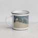 Left View Custom Mandeville Louisiana Map Enamel Mug in Afternoon