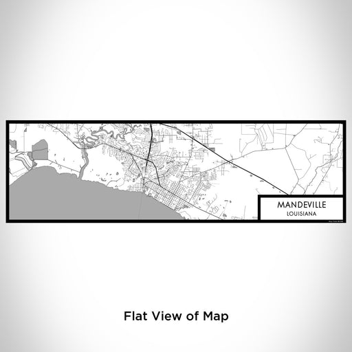 Flat View of Map Custom Mandeville Louisiana Map Enamel Mug in Classic
