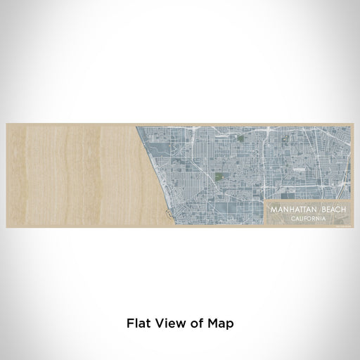 Flat View of Map Custom Manhattan Beach California Map Enamel Mug in Afternoon