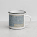 Right View Custom Manhattan Beach California Map Enamel Mug in Afternoon