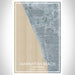 Manhattan Beach California Map Print Portrait Orientation in Afternoon Style With Shaded Background