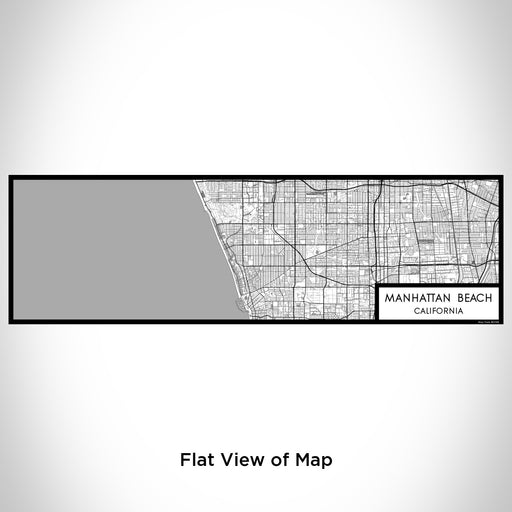 Flat View of Map Custom Manhattan Beach California Map Enamel Mug in Classic