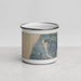 Front View Custom Manistee Michigan Map Enamel Mug in Afternoon