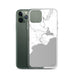Custom Manistique Michigan Map Phone Case in Classic