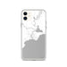 Custom iPhone 11 Manistique Michigan Map Phone Case in Classic