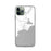 Custom iPhone 11 Pro Manistique Michigan Map Phone Case in Classic