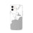 Custom iPhone 12 Manistique Michigan Map Phone Case in Classic