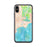 Custom iPhone X/XS Manistique Michigan Map Phone Case in Watercolor