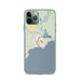 Custom iPhone 11 Pro Manistique Michigan Map Phone Case in Woodblock