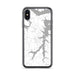 Custom Mannford Oklahoma Map Phone Case in Classic