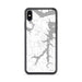 Custom Mannford Oklahoma Map Phone Case in Classic