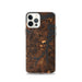 Custom Mannford Oklahoma Map Phone Case in Ember