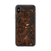Custom Mannford Oklahoma Map Phone Case in Ember