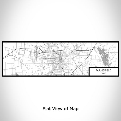 Flat View of Map Custom Mansfield Ohio Map Enamel Mug in Classic