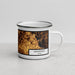 Right View Custom Mansfield Ohio Map Enamel Mug in Ember