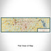 Flat View of Map Custom Mansfield Ohio Map Enamel Mug in Woodblock