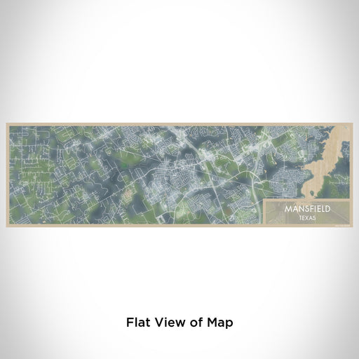 Flat View of Map Custom Mansfield Texas Map Enamel Mug in Afternoon