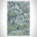 Mansfield Texas Map Print Portrait Orientation in Afternoon Style With Shaded Background