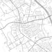 Mansfield Texas Map Print in Classic Style Zoomed In Close Up Showing Details