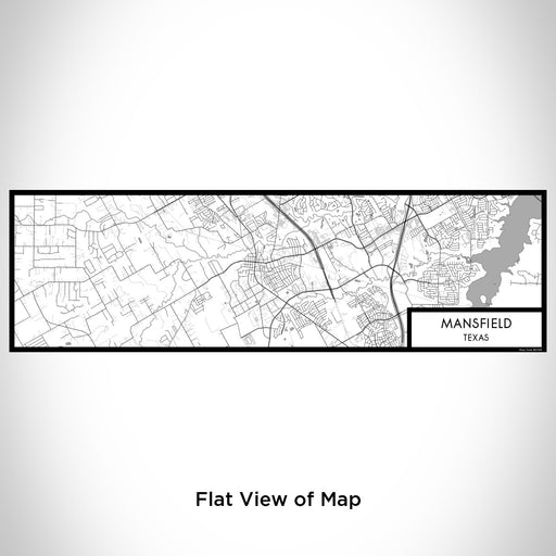 Flat View of Map Custom Mansfield Texas Map Enamel Mug in Classic