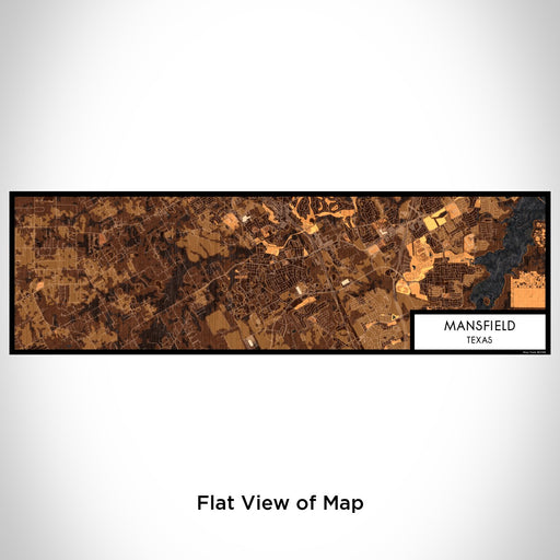 Flat View of Map Custom Mansfield Texas Map Enamel Mug in Ember