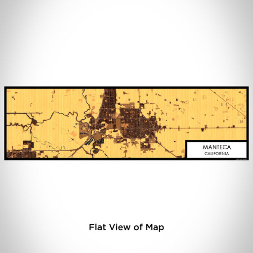 Flat View of Map Custom Manteca California Map Enamel Mug in Ember