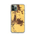 Custom Manteca California Map Phone Case in Ember
