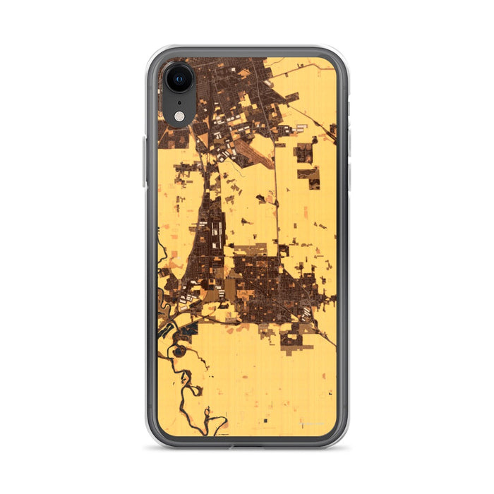 Custom Manteca California Map Phone Case in Ember