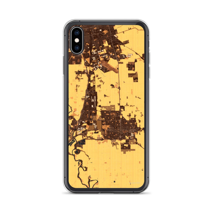 Custom Manteca California Map Phone Case in Ember