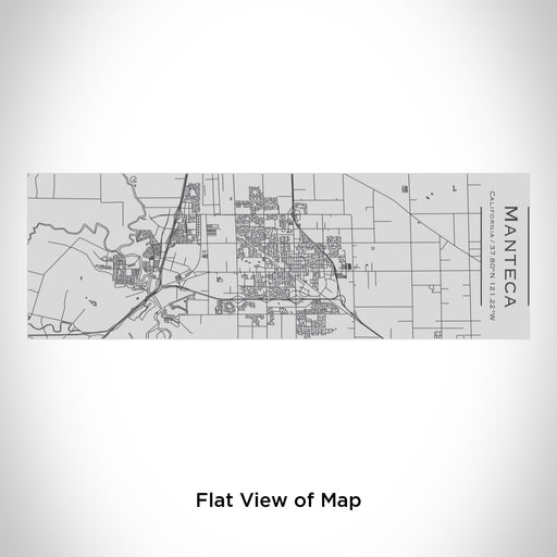 Rendered View of Manteca California Map Engraving on 10oz Stainless Steel Insulated Cup with Sipping Lid